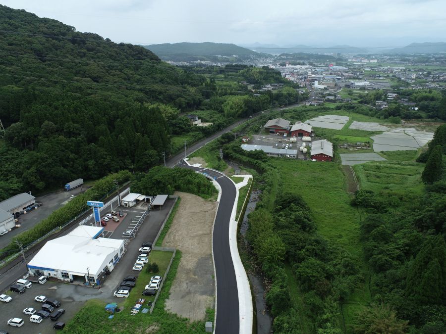 川永野・鹿角川線道路改良舗装工事（6-1）6月