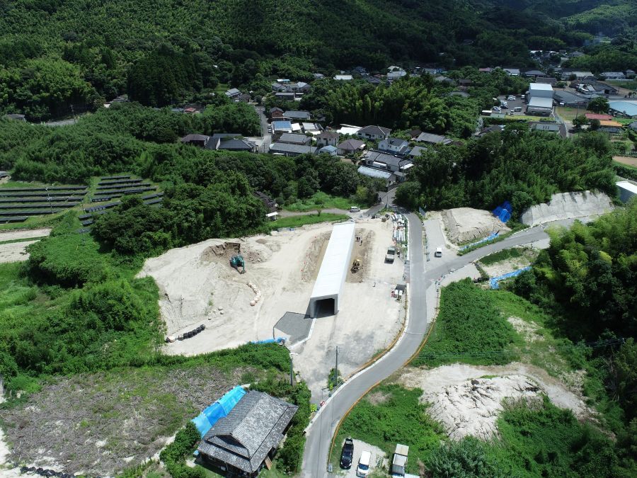 鹿児島3号新城地区函渠設置（その１）工事7月