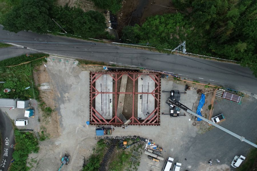 鹿児島3号新城地区函渠設置（その1）工事1月
