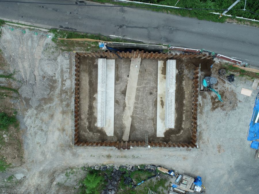 天辰第二地区区画整理事業　皿山橋橋梁下部工工事（6-8）